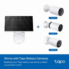 Panel Solar Tp-link Tapo A201, 2.5 W, 5.2 V, Usb, Blanco, Ip65, Compatible Tapo 410, C425